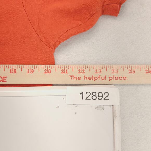 Harley Davidson Casual Short Sleeve Graphic Shirt Mens Size Medium M Orange - Picture 6 of 9